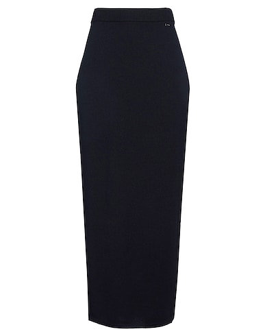 KITON Gonna lunga Blu notte 100% Cachemire
