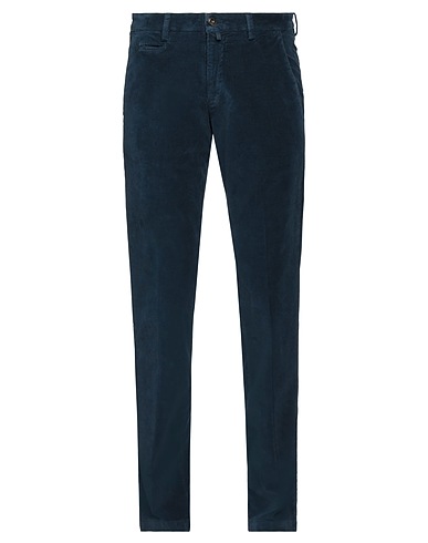 BRIGLIA 1949 Casual trouser Navy blue 98% Cotton, 2% Elastane