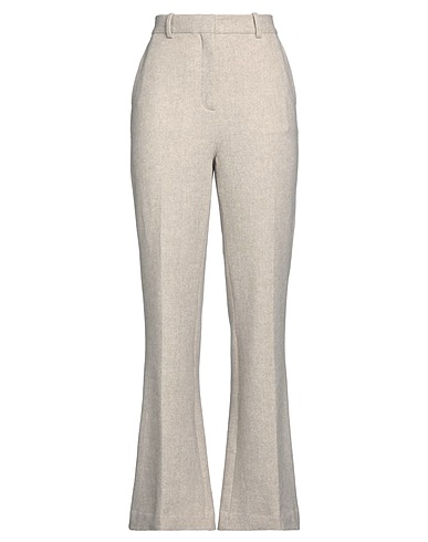 CIRCOLO 1901 Casual trouser Light grey 95% Cotton, 5% Elastane