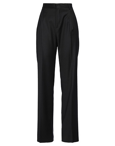 SAULINA Milano Casual pants Black 91% Virgin Wool, 7% Polyamide, 2% Elastane