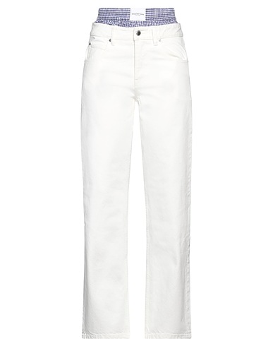 ALEXANDER WANG Pantaloni jeans Bianco 100% Cotone
