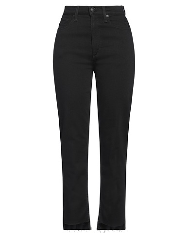 RAG & BONE Denim trousers Black 43% Viscose, 33% Cotton, 17% Lyocell, 5% Polyester, 2% Elastane