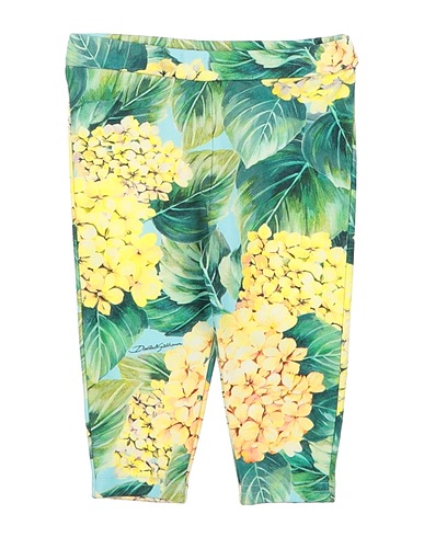 DOLCE&GABBANA Leggings Sky blue 90% Cotton, 10% Elastane