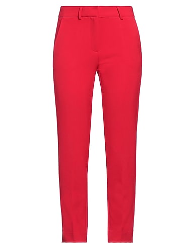SIMONA CORSELLINI Pantalone Rosso 63% Poliestere, 27% Viscosa, 7% Cotone, 3% Elastan