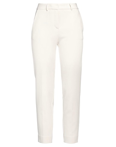 SIMONA CORSELLINI Pantalone Panna 63% Poliestere, 27% Viscosa, 7% Cotone, 3% Elastan