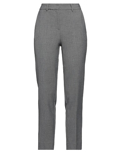 SIMONA CORSELLINI Casual pants Grey 63% Polyester, 27% Viscose, 7% Cotton, 3% Elastane
