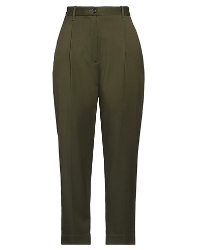 NINE IN THE MORNING Casual trouser Military green 98% Wool, 2% Elastane
