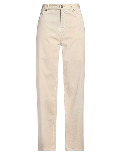 PT Torino Denim trousers Beige 92% Cotton, 6% Elastomultiester, 2% Elastane