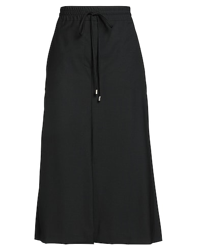 SEMICOUTURE Midi skirt Black 53% Polyester, 43% Virgin Wool, 4% Elastane