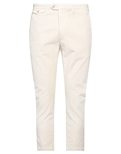 0/ZERO CONSTRUCTION Pantalone Off white 97% Cotone, 3% Elastan
