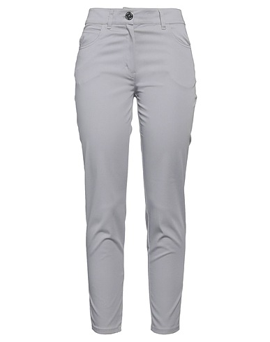 CLIPS MORE Casual pants Light grey 97% Cotton, 3% Elastane