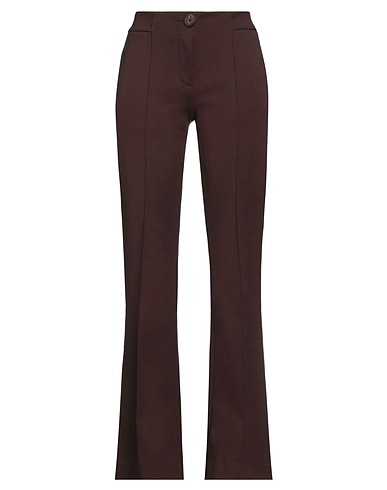 IRA WALENDY Casual trouser Chocolate brown 56% Viscose, 36% Polyester, 6% Polyamide, 2% Elastane
