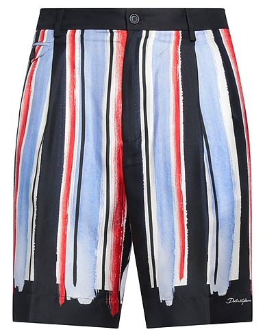DOLCE&GABBANA Shorts & Bermuda Midnight blue 100% Silk