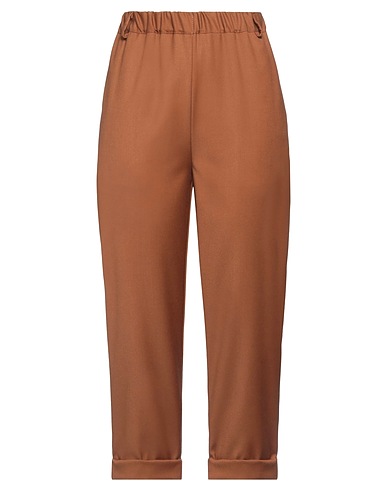 SOLOTRE Pantalone Cammello 62% Poliestere, 35% Viscosa, 3% Elastan
