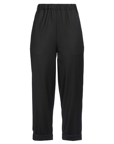 SOLOTRE Pantalone Nero 62% Poliestere, 35% Viscosa, 3% Elastan