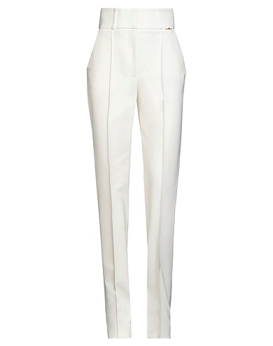 ELISABETTA FRANCHI Casual pants Ivory 90% Polyester, 10% Elastane