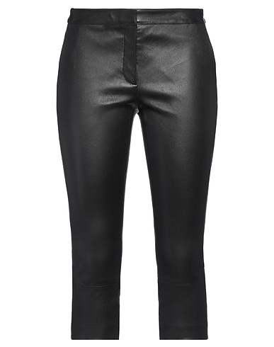 THEORY Casual trouser Black 100% Lambskin