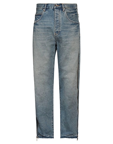 PURPLE Pantalones vaqueros Azul marino 100% Algodón, Piel de bovino
