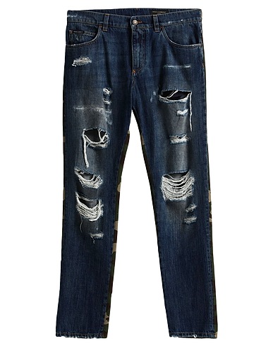 DOLCE&GABBANA Denim trousers Blue 100% Cotton