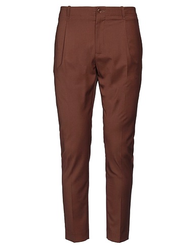 DANIELE ALESSANDRINI Pantalone Marrone 70% Poliestere, 28% Viscosa, 2% Elastan