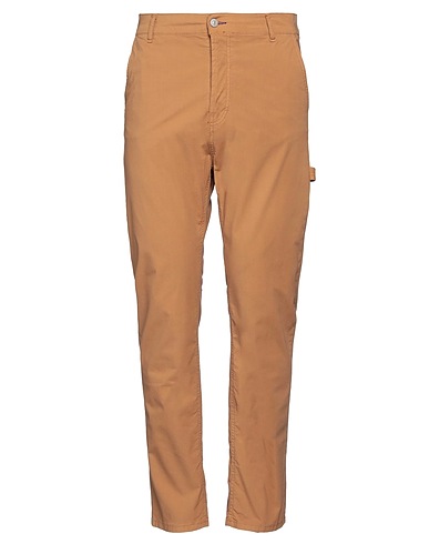 GREY DANIELE ALESSANDRINI Casual trouser Camel 98% Cotton, 2% Elastane