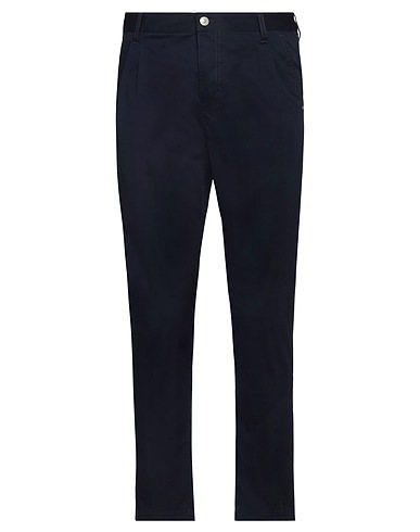 GREY DANIELE ALESSANDRINI Casual trouser Midnight blue 97% Cotton, 3% Elastane