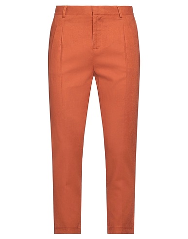 GREY DANIELE ALESSANDRINI Casual trouser Rust 55% Linen, 45% Viscose
