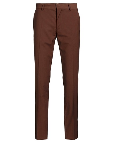 GREY DANIELE ALESSANDRINI Pantalone Marrone 70% Poliestere, 28% Viscosa, 2% Elastan