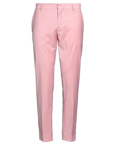 GREY DANIELE ALESSANDRINI Casual trouser Pink 70% Polyester, 28% Viscose, 2% Elastane