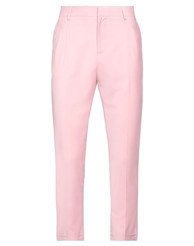 GREY DANIELE ALESSANDRINI Casual trouser Pink 70% Polyester, 28% Viscose, 2% Elastane