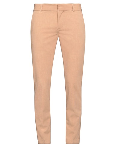 GREY DANIELE ALESSANDRINI Casual pants Camel 70% Polyester, 24% Viscose, 6% Elastane