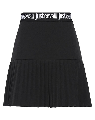 JUST CAVALLI Mini skirt Black 93% Polyester, 7% Elastane
