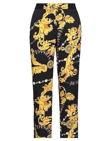 VERSACE JEANS COUTURE Casual trouser Black 96% Polyester, 4% Elastane