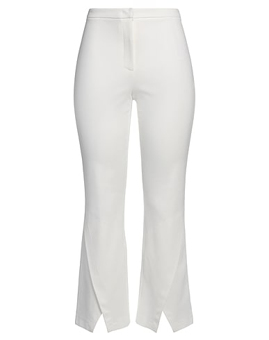 TWINSET Casual trouser White 68% Viscose, 27% Polyamide, 5% Elastane