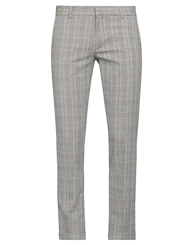 GREY DANIELE ALESSANDRINI Casual trouser 43% Cotton, 32% Polyester, 25% Viscose