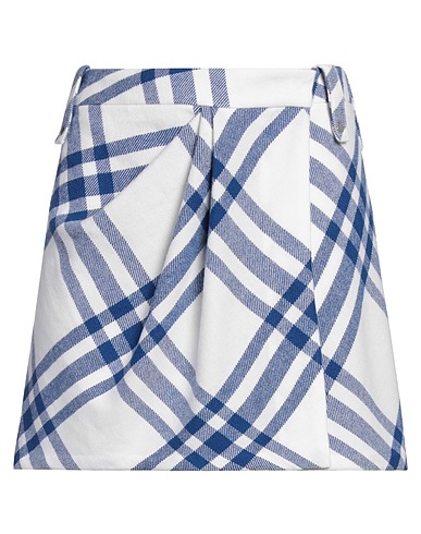 BURBERRY Mini skirt Blue 100% Wool