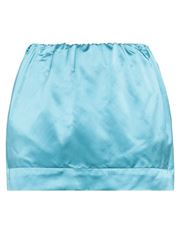 SA SU PHI Mini skirt Turquoise 100% Silk thumbnail
