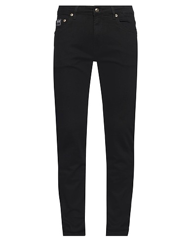VERSACE JEANS COUTURE Denim trousers Black 98% Cotton, 2% Elastane