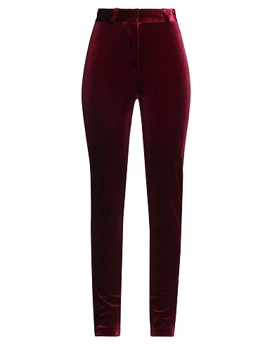 ACTUALEE Casual trouser Burgundy 94% Polyester, 6% Elastane