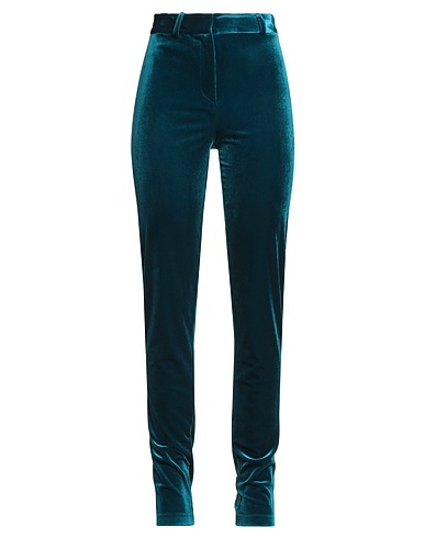 ACTUALEE Casual pants Deep teal 94% Polyester, 6% Elastane