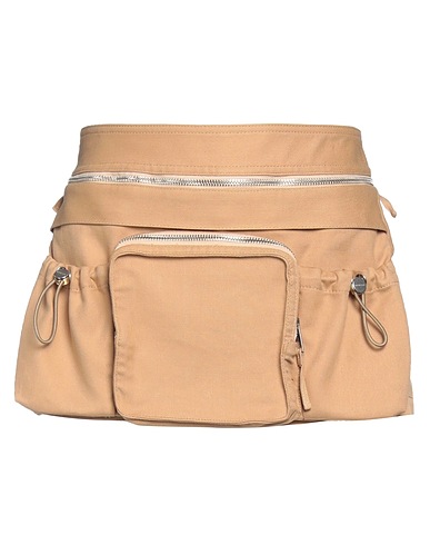DION LEE Minigonna Cammello 75% Cotone organico, 25% Nylon riciclato, Elastan
