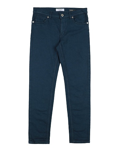 DONDUP Denim trousers Navy blue 98% Cotton, 2% Elastane