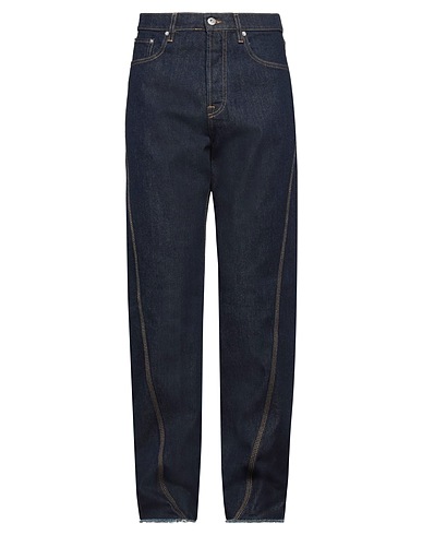 LANVIN Denim pants Blue 100% Cotton