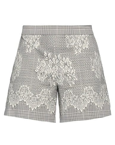 TWINSET Shorts & Bermuda Grey 64% Polyester, 35% Viscose, 1% Elastane, Polyamide