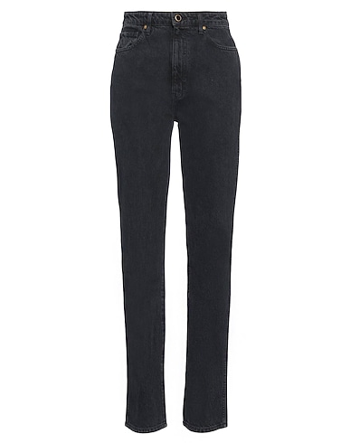 KHAITE Denim trousers Black 80% Cotton, 20% Pre-consumer recycled cotton