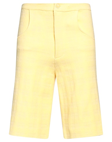 JACQUEMUS ショートパンツ＆バミューダパンツ イエロー オーガニックコットン 46% / レーヨン 32% / ナイロン 16% / ポリエステル 5% / ポリウレタン 1%