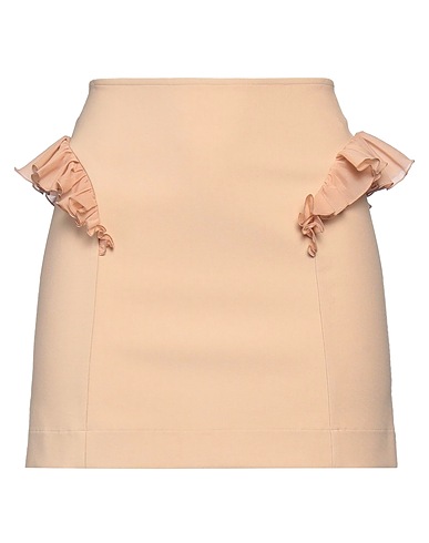 NENSI DOJAKA Mini skirt Beige 83% Viscose, 12% Polyester, 5% Elastane, Silk