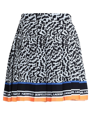KARL LAGERFELD Mini skirt PLEATED MINI SKIRT
 Black 100% Recycled polyester