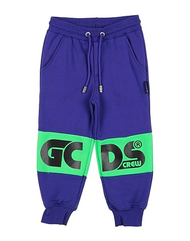 GCDS MINI Casual trouser Purple 100% Cotton, Polyester
