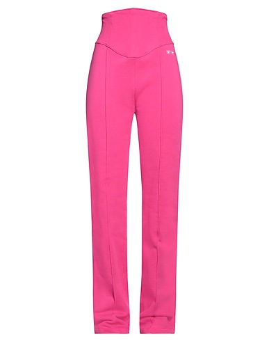 CHIARA FERRAGNI Casual pants Fuchsia 100% Cotton, Elastane